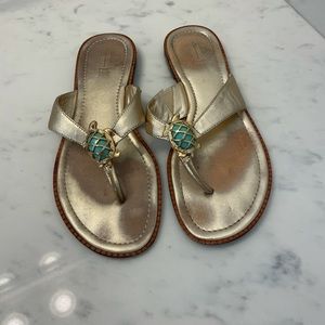 Lilly Pulitzer sandals - turtle